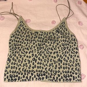 Cheetah print crop top